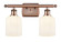 Ballston Two Light Bath Vanity in Antique Copper (405|516-2W-AC-G559-5GWH)