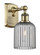 Ballston One Light Wall Sconce in Antique Brass (405|516-1W-AB-G559-5SM)