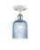 Ballston One Light Semi-Flush Mount in White Polished Chrome (405|516-1C-WPC-G559-5BL)