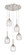 Downtown Urban Five Light Pendant in Brushed Satin Nickel (405|323-5P-SN-G323-5CL)