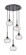 Downtown Urban Five Light Pendant in Matte Black (405|323-5P-BK-G323-7CL)
