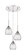 Downtown Urban Three Light Pendant in Polished Nickel (405|323-3P-PN-G323-6CL)