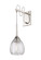 Downtown Urban One Light Wall Sconce in Polished Nickel (405|323-1W-PN-G323-6CL)