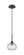 Downtown Urban One Light Pendant in Matte Black (405|323-1P-BK-G323-7CL)