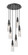 Downtown Urban Six Light Pendant in Matte Black (405|322-6P-BK-G322-3CL)
