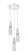 Downtown Urban Three Light Pendant in Polished Nickel (405|322-3P-PN-G322-3CL)