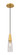 Downtown Urban One Light Mini Pendant in Brushed Brass (405|322-1P-BB-G322-3CL)