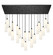 Downtown Urban 21 Light Pendant in Matte Black (405|172BK-B-21P-BK-G434-12WH)