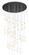 Downtown Urban 31 Light Pendant in Brushed Satin Nickel (405|160BK-B-31P-SN-G434-12WH)