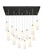 Downtown Urban 13 Light Pendant in Brushed Satin Nickel (405|154BK-B-13P-SN-G434-12WH)