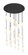 Downtown Urban 21 Light Pendant in Brushed Brass (405|148BK-B-21P-BB-G434-12WH)
