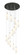 Downtown Urban 13 Light Pendant in Polished Nickel (405|132BK-B-13P-PN-G434-12WH)