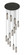 Downtown Urban 13 Light Pendant in Matte Black (405|132BK-B-13P-BK-G434-12SM)