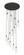 Downtown Urban 13 Light Pendant in Matte Black (405|132BK-B-13P-BK-G434-12SDY)