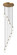Downtown Urban 12 Light Pendant in Brushed Brass (405|126B-12P-BB-G434-7CL)