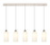 Downtown Urban Five Light Linear Pendant in Polished Nickel (405|125B-5P-PN-G434-7WH)