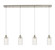 Downtown Urban Four Light Linear Pendant in Brushed Satin Nickel (405|124B-4P-SN-G434-7SDY)