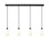 Downtown Urban Four Light Linear Pendant in Matte Black (405|124B-4P-BK-G434-7WH)