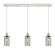 Downtown Urban Three Light Linear Pendant in Polished Nickel (405|123B-3P-PN-G434-7SM)