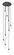 Downtown Urban Nine Light Pendant in Matte Black (405|119B-9P-BK-G434-7CL)