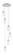 Downtown Urban Six Light Pendant in Polished Nickel (405|116B-6P-PN-G434-7CL)