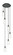 Downtown Urban Six Light Pendant in Matte Black (405|116B-6P-BK-G434-7CL)