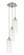 Ballston Three Light Pendant in Brushed Satin Nickel (405|113B-3P-SN-G434-12CL)