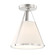 Fulton One Light Semi Flush Mount in Polished Nickel (60|FUL-900-PN_CEILING)