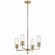 Velestino Four Light Chandelier in Champagne Bronze (12|52678CPZ)