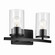 Crosby Two Light Bath in Black (12|45496BKCLR)