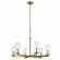 Crosby Six Light Chandelier in Natural Brass (12|44013NBR)