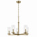 Crosby Five Light Chandelier in Natural Brass (12|43999NBR)