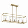 Crosby Five Light Linear Chandelier in Natural Brass (12|43995NBR)