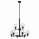 Shailene Nine Light Chandelier in Black (12|43672BKCLR)