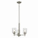 Shailene Three Light Mini Chandelier in Brushed Nickel (12|43670NICLR)