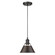 Orwell One Light Mini Pendant in Matte Black (62|3306-S BLK-RBZ)