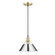 Orwell One Light Pendant in Brushed Champagne Brass (62|3306-M BCB-CH)