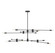 Lyrique 12 Light Chandelier in Matte Black (51|1-7001-12-89)