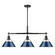 Orwell Three Light Linear Pendant in Matte Black (62|3306-LP BLK-NVY)