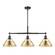 Orwell Three Light Linear Pendant in Matte Black (62|3306-LP BLK-BCB)