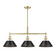 Orwell Three Light Linear Pendant in Brushed Champagne Brass (62|3306-LP BCB-BLK)
