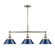 Orwell Three Light Linear Pendant in Aged Brass (62|3306-LP AB-NVY)