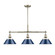 Orwell Three Light Linear Pendant in Aged Brass (62|3306-LP AB-NVY)