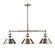Orwell Three Light Linear Pendant in Aged Brass (62|3306-LP AB-AB)
