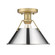 Orwell One Light Flush Mount in Brushed Champagne Brass (62|3306-FM BCB-CH)