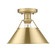 Orwell One Light Flush Mount in Brushed Champagne Brass (62|3306-FM BCB-BCB)