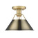 Orwell One Light Flush Mount in Brushed Champagne Brass (62|3306-FM BCB-AB)