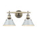Orwell Two Light Bath Vanity in Aged Brass (62|3306-BA2 AB-DB)