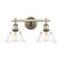 Orwell Two Light Bath Vanity in Aged Brass (62|3306-BA2 AB-CLR)