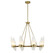 Nouvel Eight Light Chandelier in Warm Brass (51|1-5502-8-322)